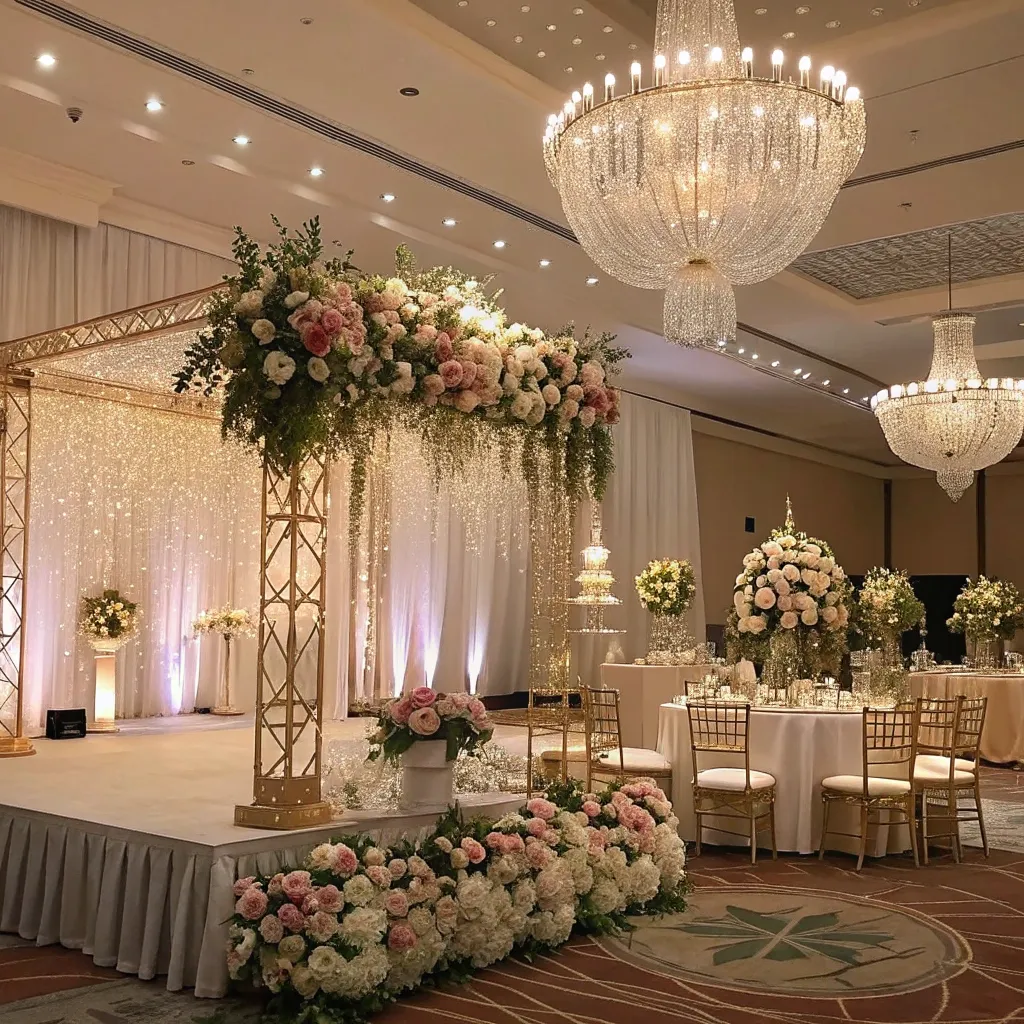 Stylish wedding decoration design