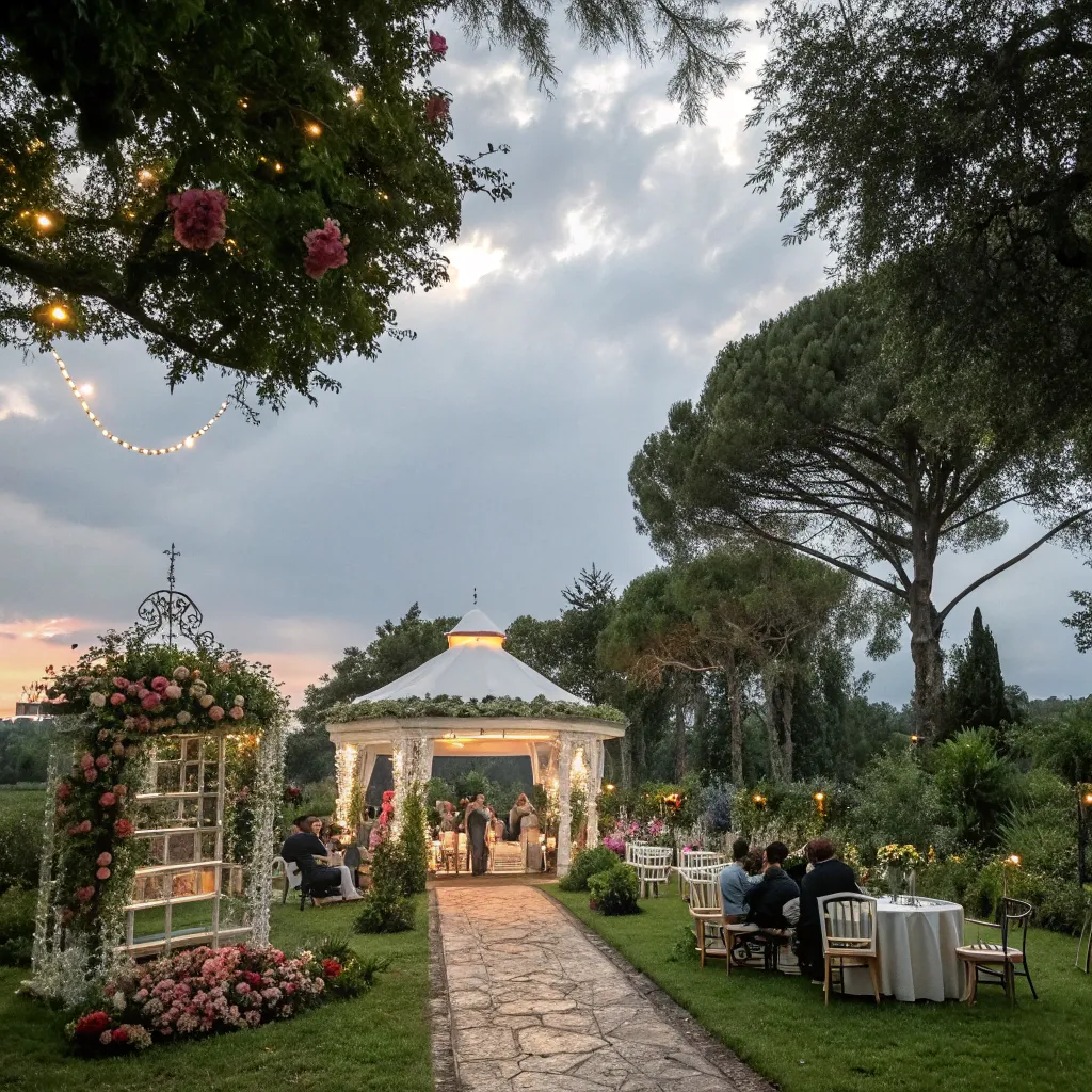 Beautiful outdoor wedding venue